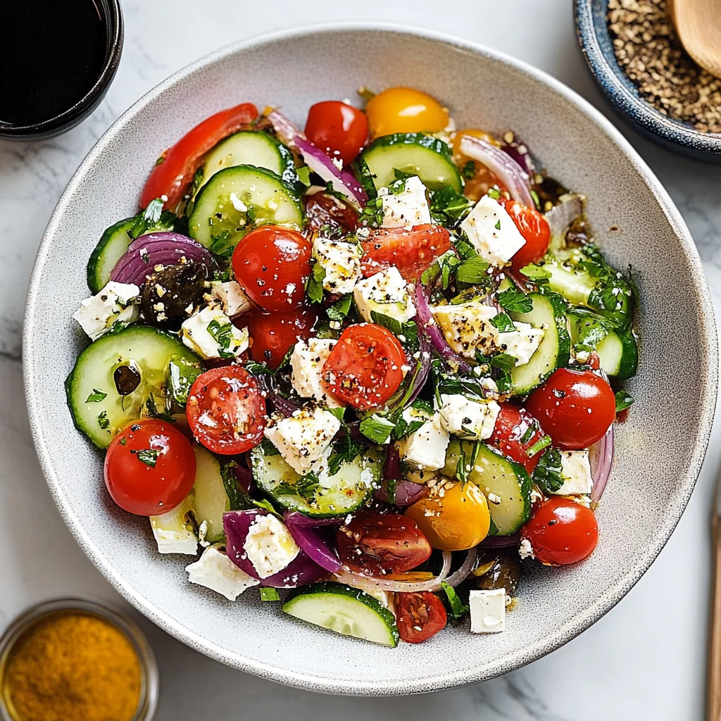 Recipe preparation for Braised Greek Salad