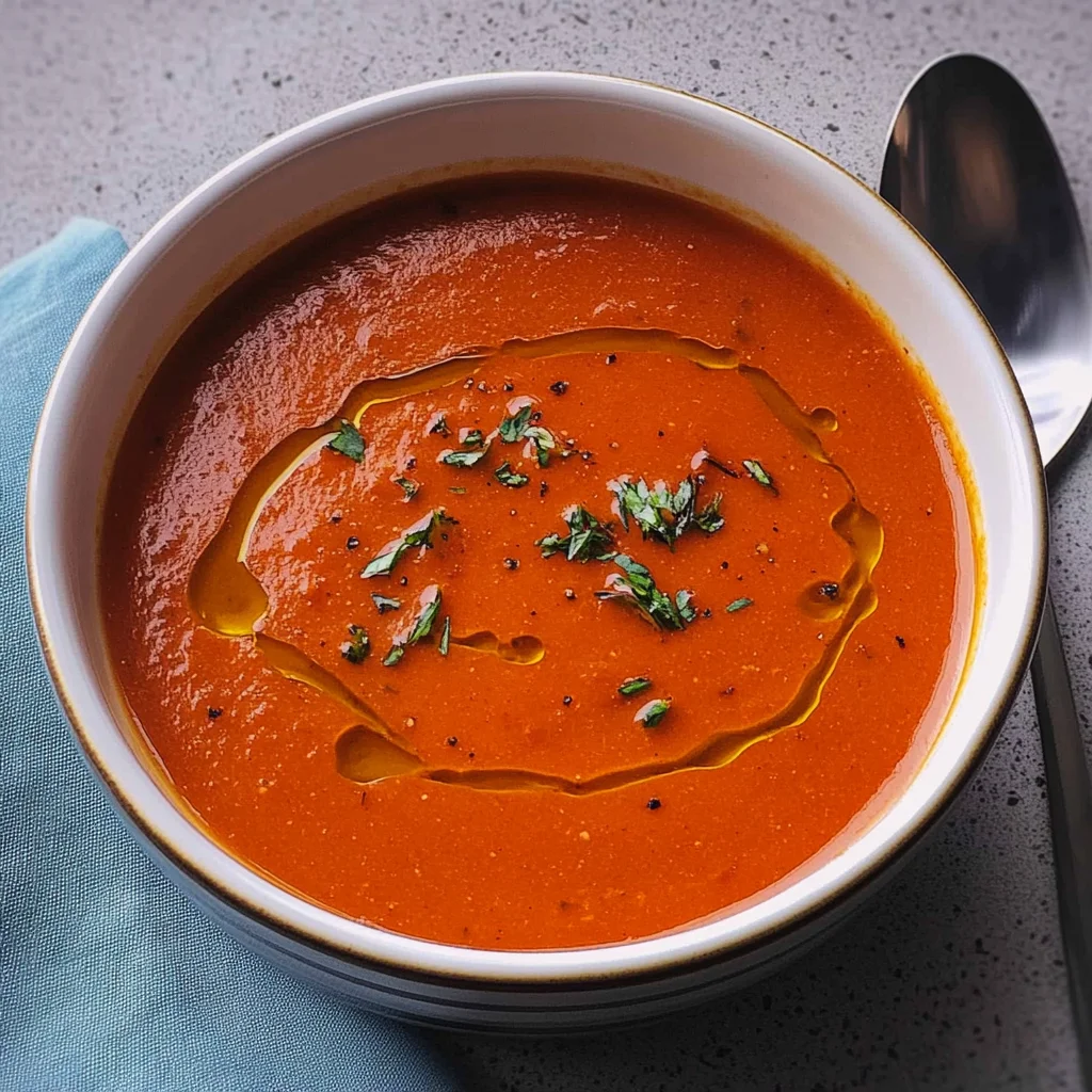 Recipe preparation for Best Coconut Tomato Soup