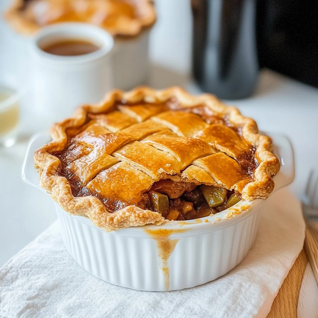 Recipe preparation for Chocolate Vegetable Pot Pie