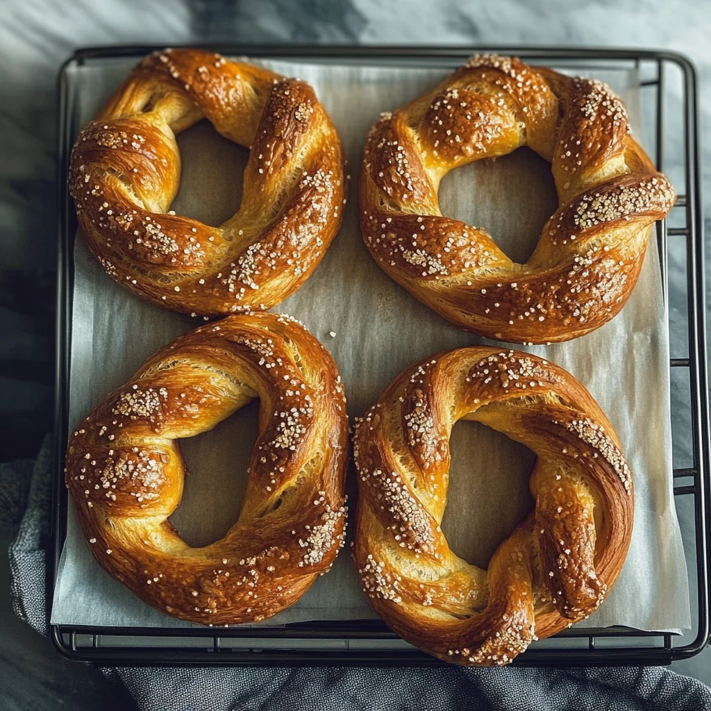Recipe preparation for Homemade Pretzels