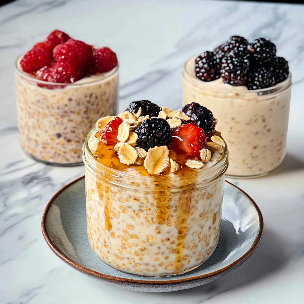 Recipe preparation for Overnight Oats Breakfast