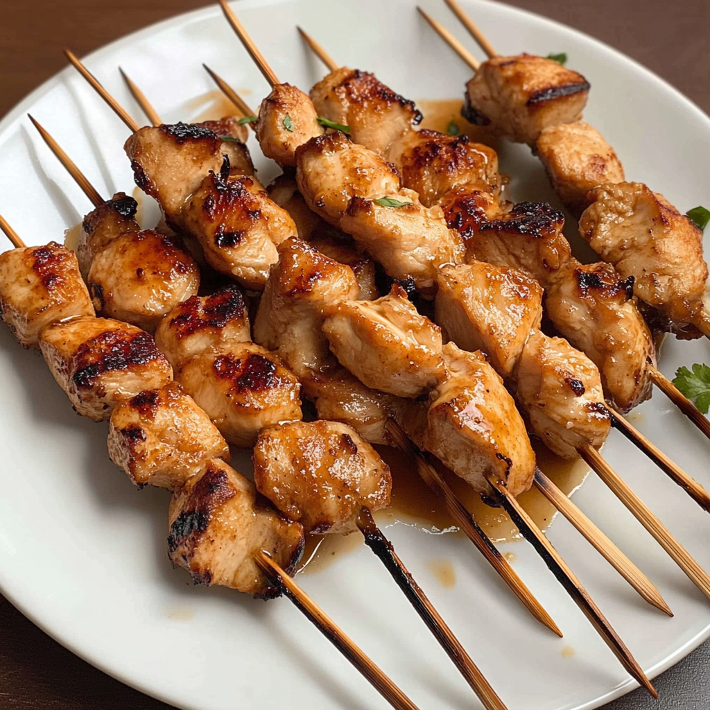 Recipe preparation for Grilled Chicken Skewers Recipe