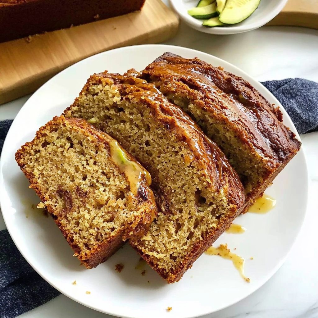 Recipe preparation for Cinnamon Swirl Zucchini Bread