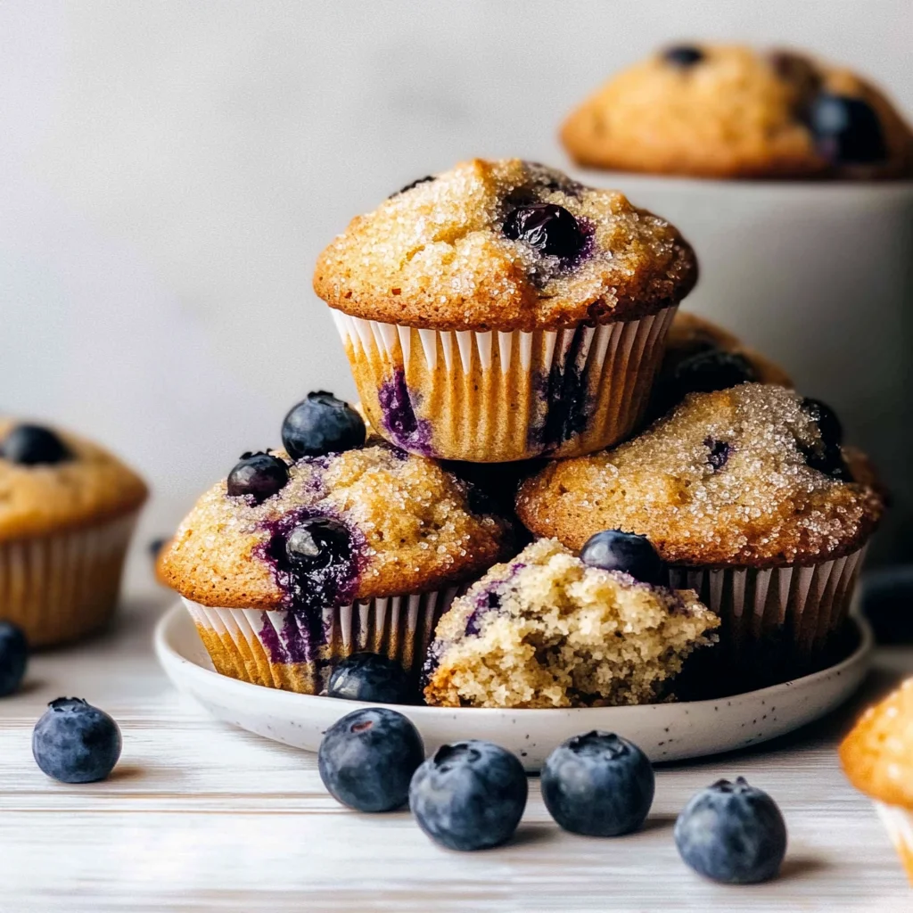 Recipe preparation for Cardamom-Spiced Blueberry Jam Muffins