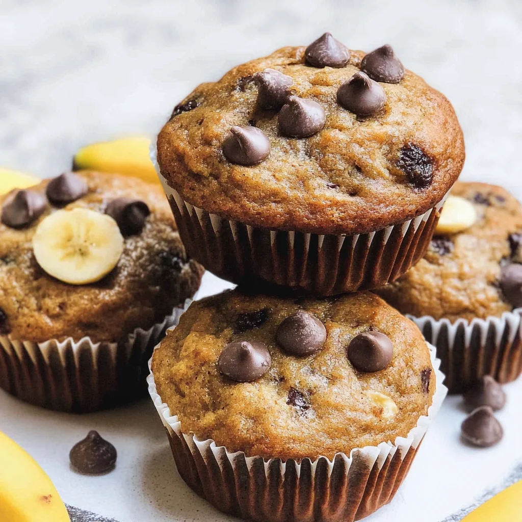 Recipe preparation for Banana Chocolate Chip Muffins