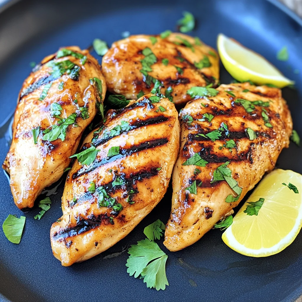 Recipe preparation for Juicy Marinated Chicken Thighs