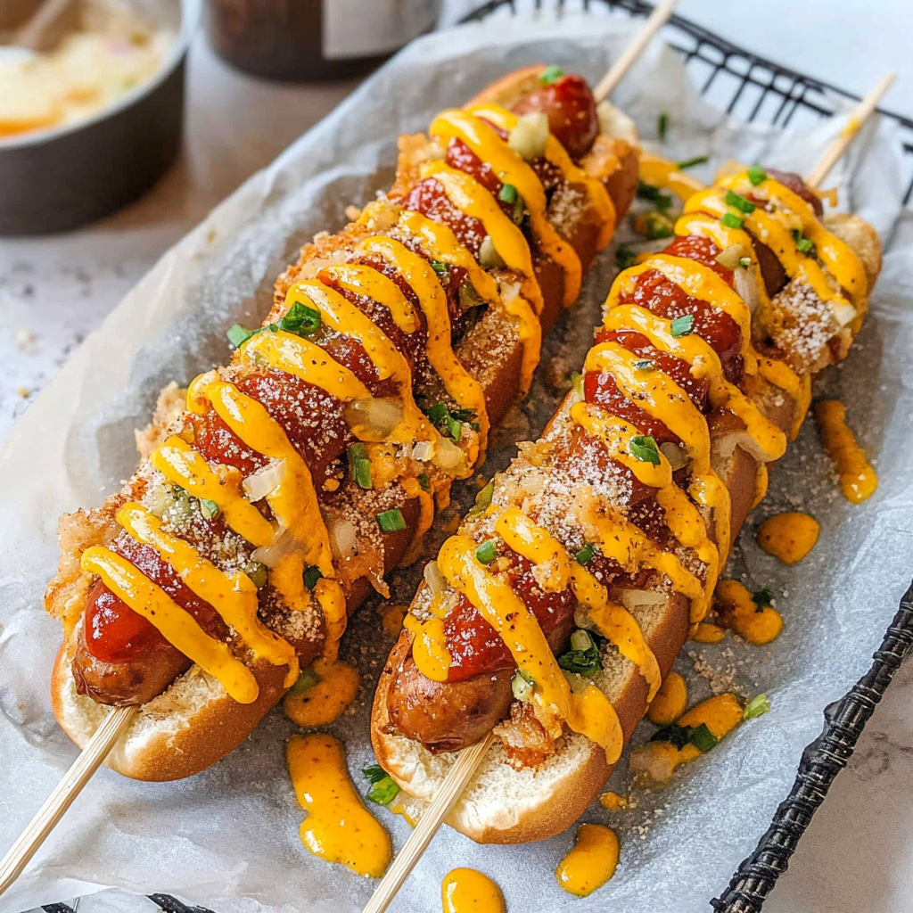 Recipe preparation for Korean Hot Dogs