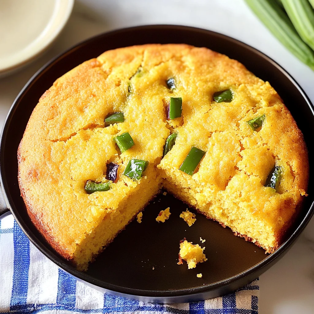 Recipe preparation for Spicy Jalapeno Cornbread