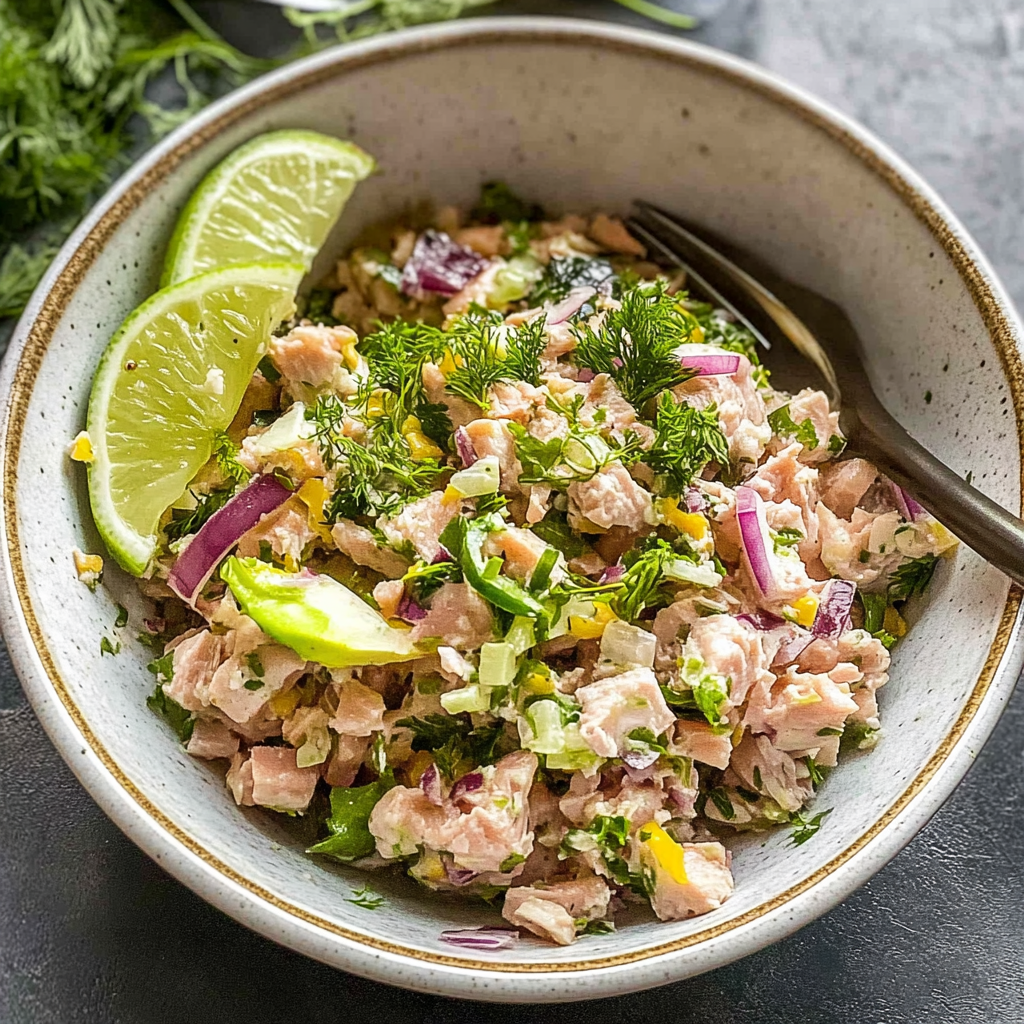 Recipe preparation for Healthy Tuna Salad