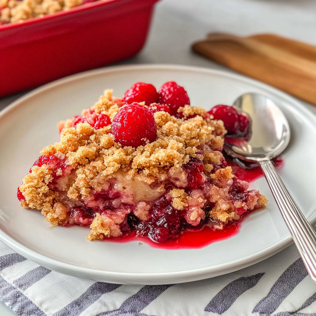 Recipe preparation for Cherry Crumble