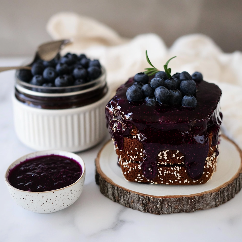 Recipe preparation for Blueberry & Lavender Jam