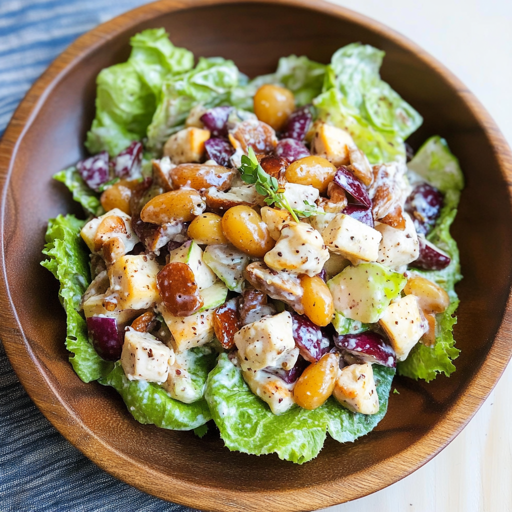 Recipe preparation for Chicken Waldorf Salad