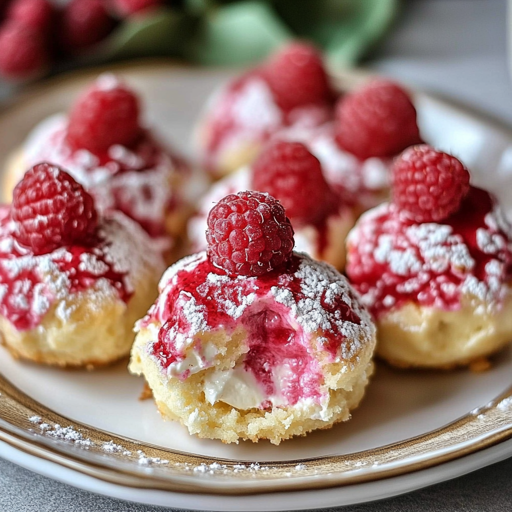 Recipe preparation for Raspberry Cream Cheese Bites