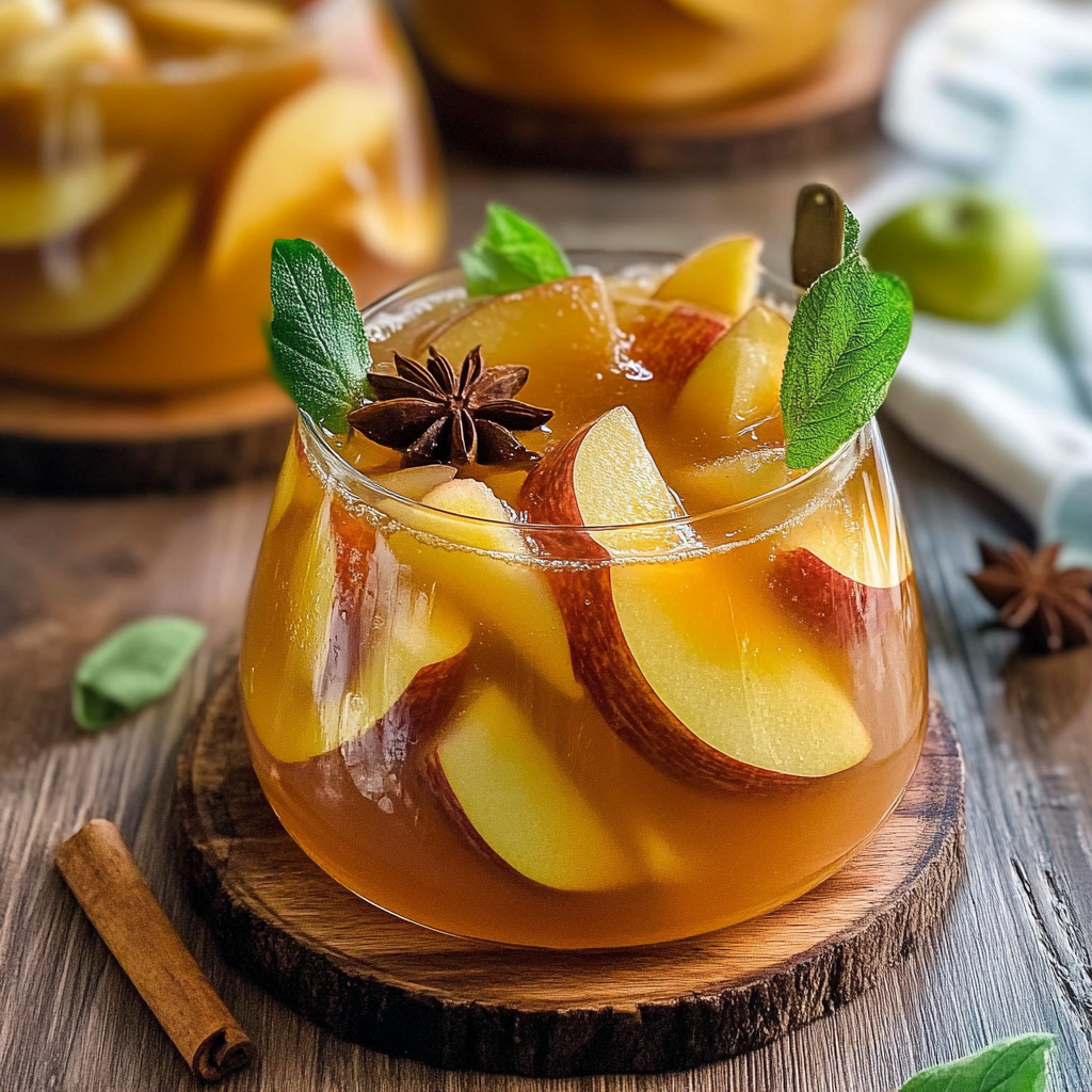 Recipe preparation for Grand Apple Cider Sangria