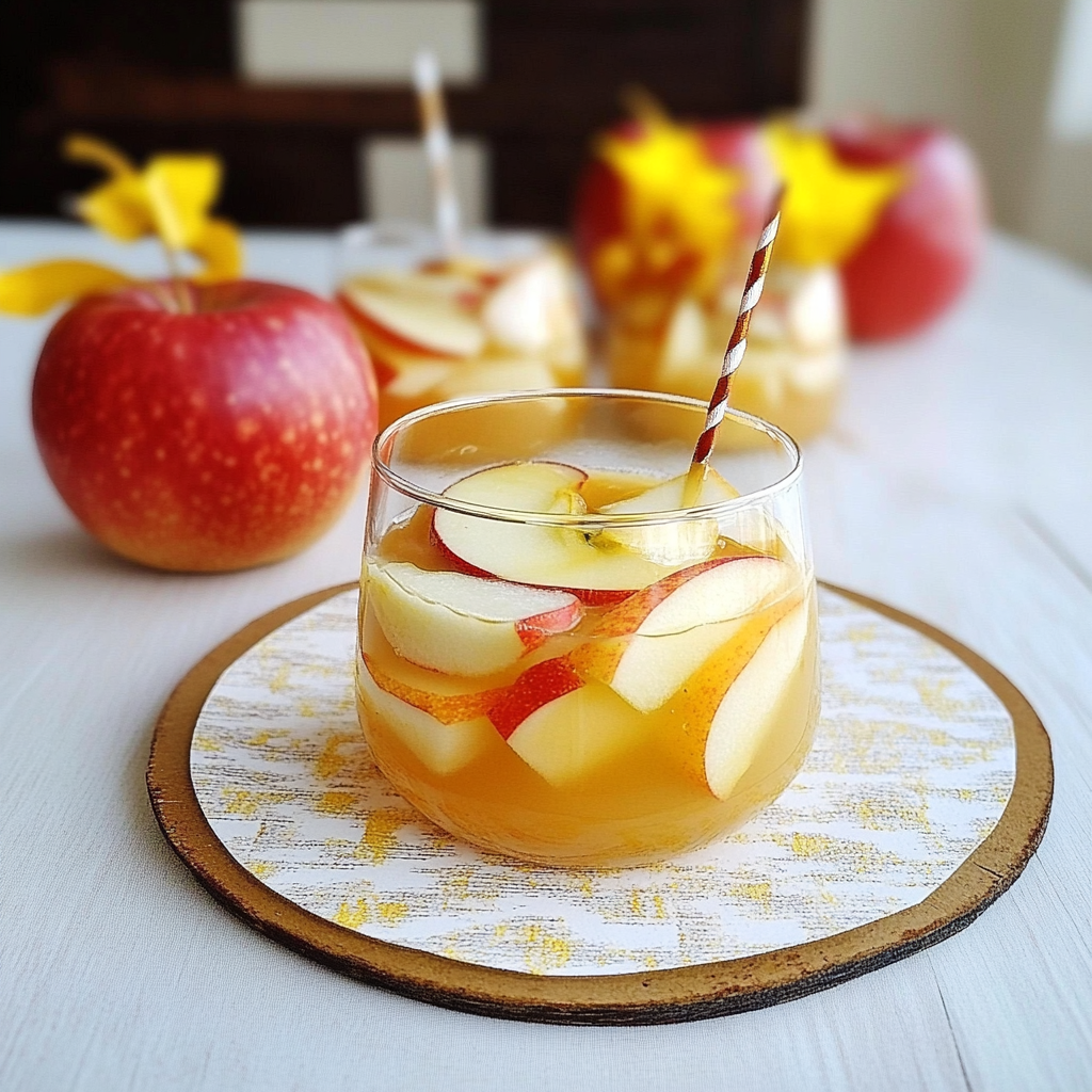 Recipe preparation for Caramel Apple Sangria