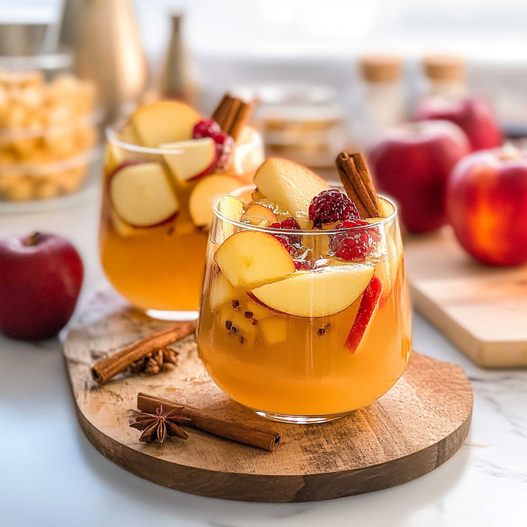 Recipe preparation for Mulled Apple Cider Sangria You’ll Adore