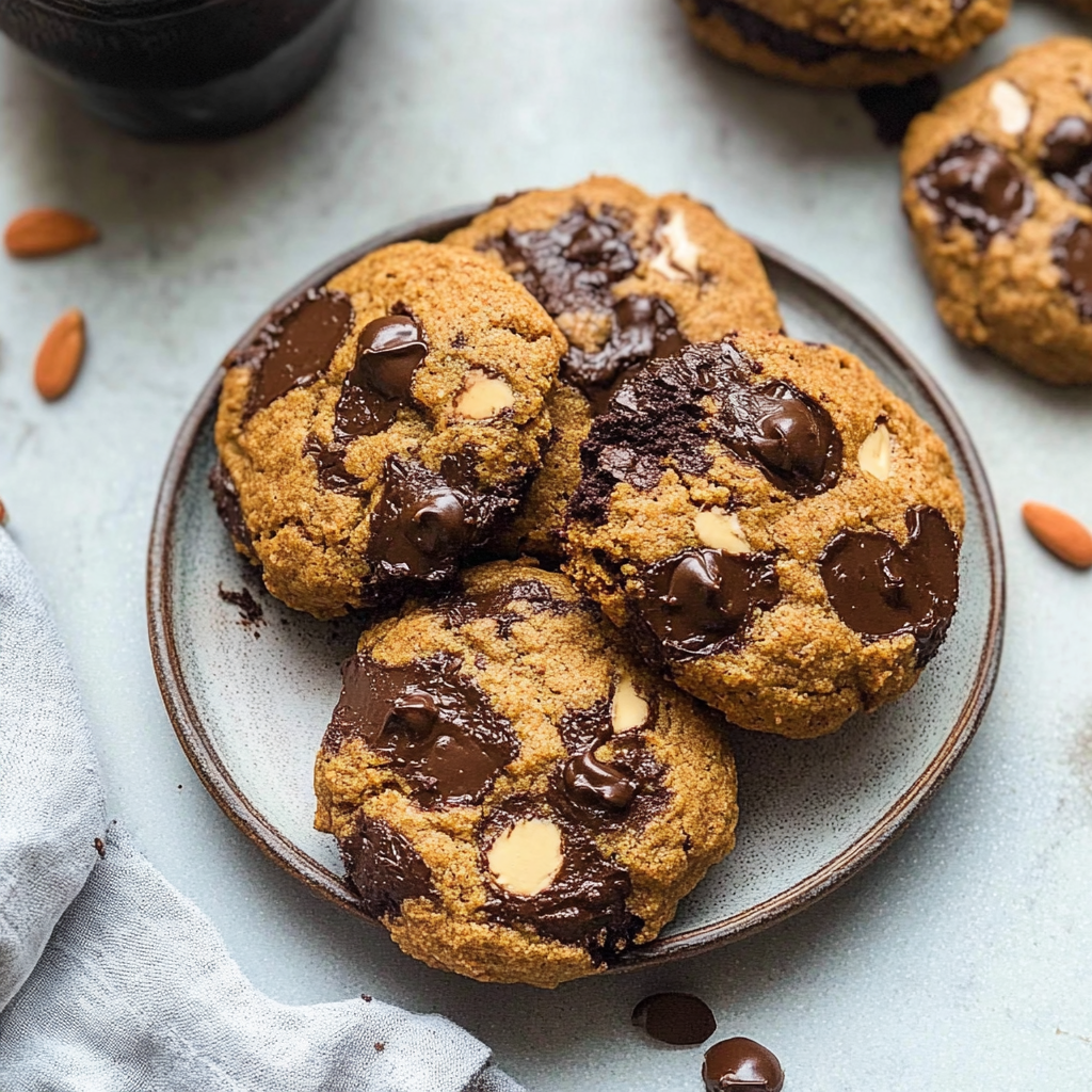 Recipe preparation for Double Chocolate Pumpkin Swirl Cookies