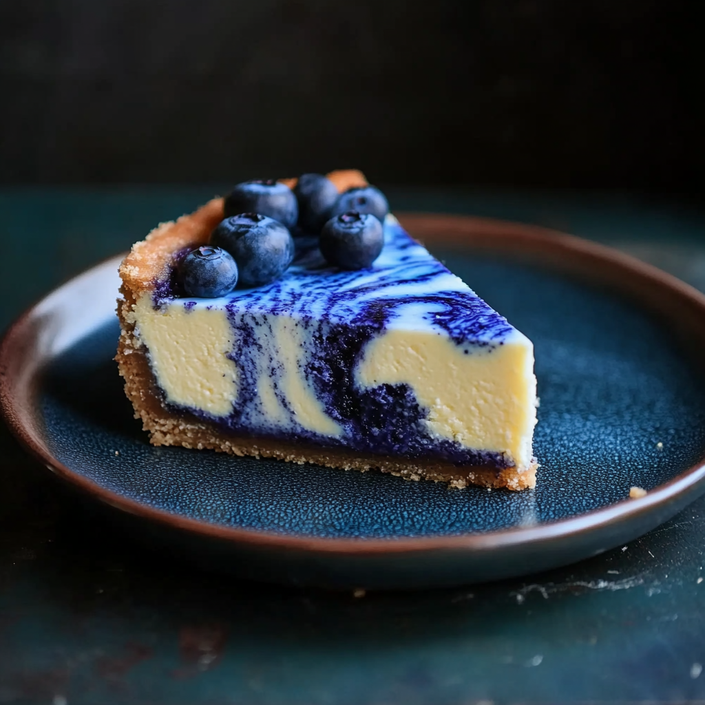 Recipe preparation for Ravenclaw Midnight Blueberry Cheesecake – A Magical Delight!