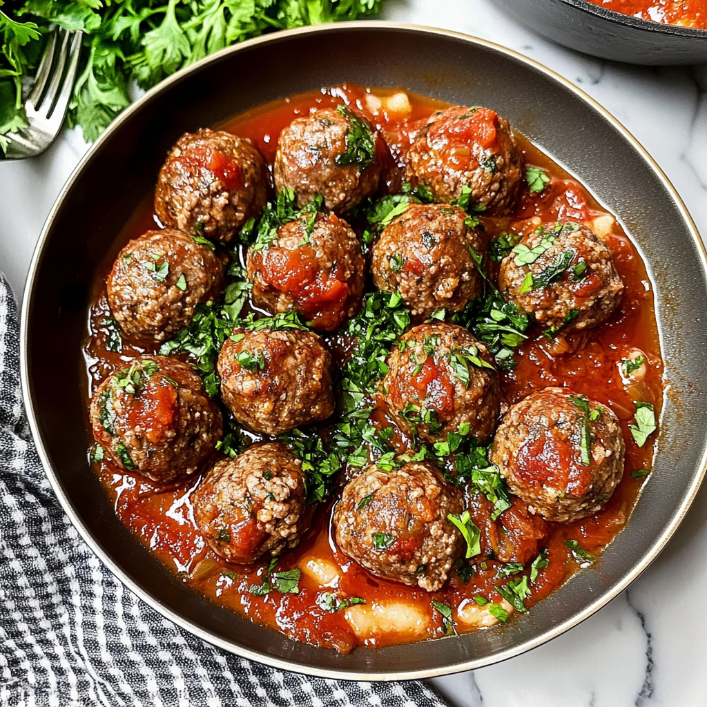 Recipe preparation for Homemade Meatballs