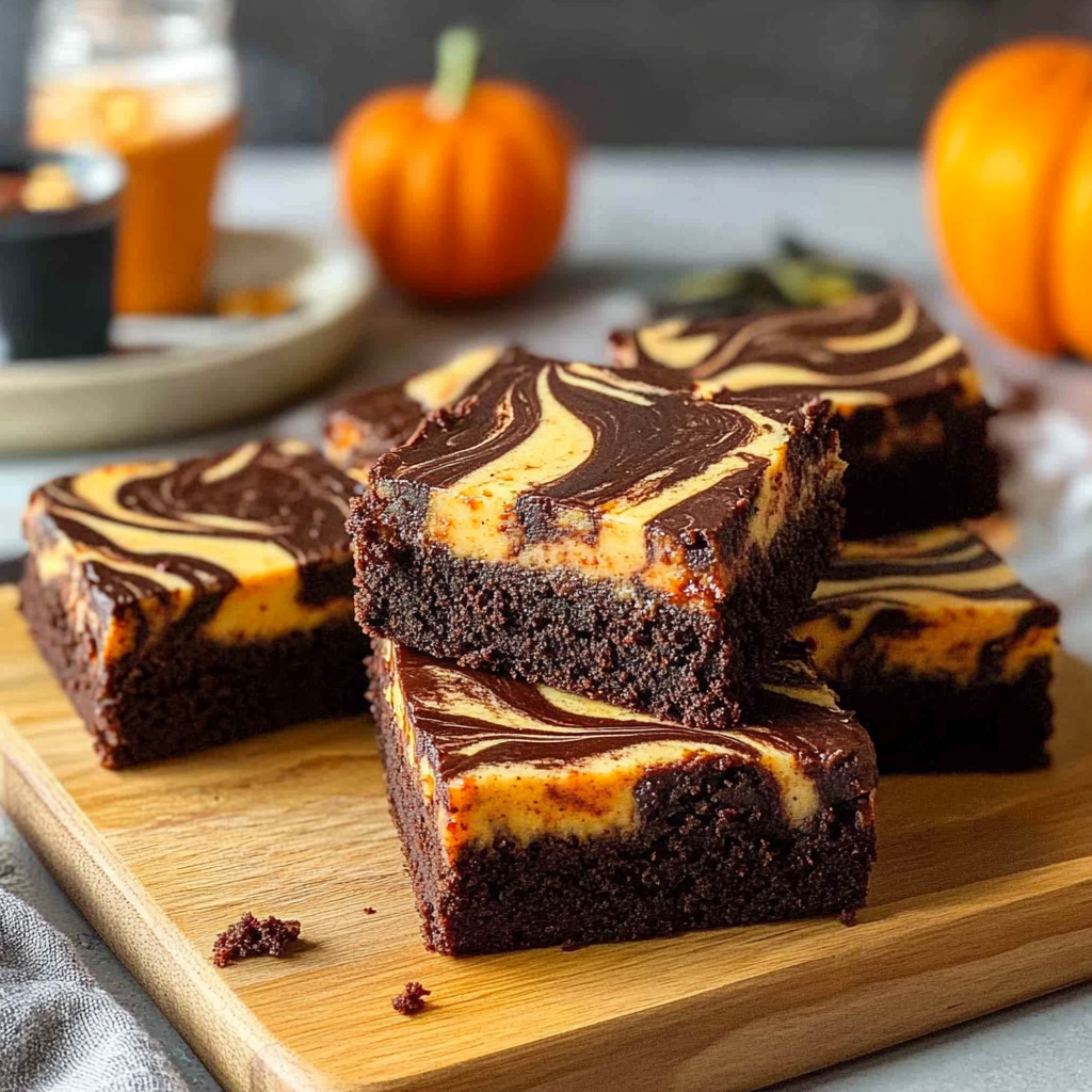 Recipe preparation for Create Spooktacular Halloween Swirl Brownies