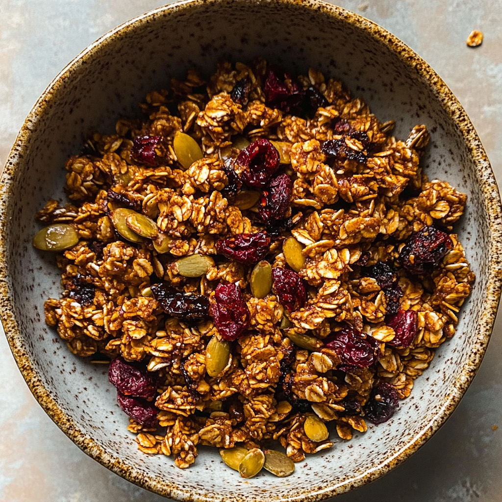 Recipe preparation for Pumpkin Granola