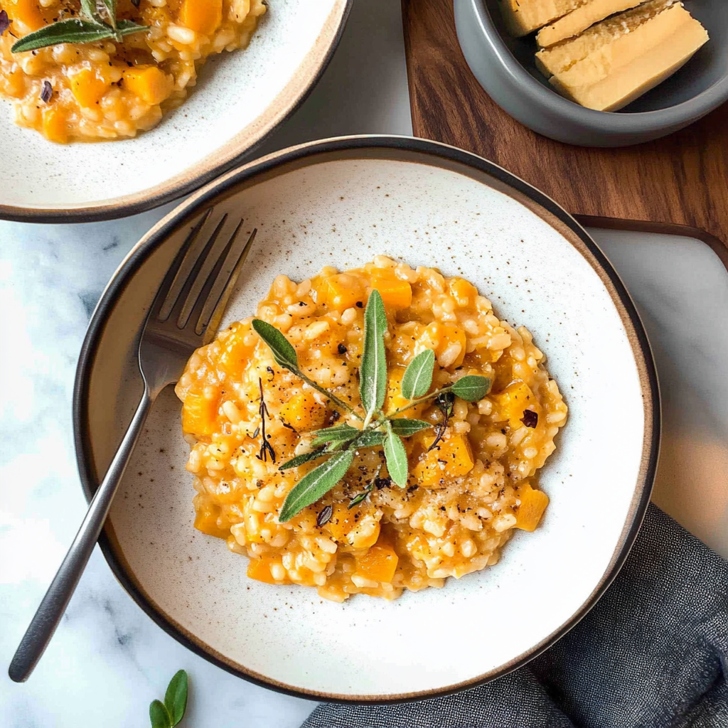Recipe preparation for Butternut Squash Risotto