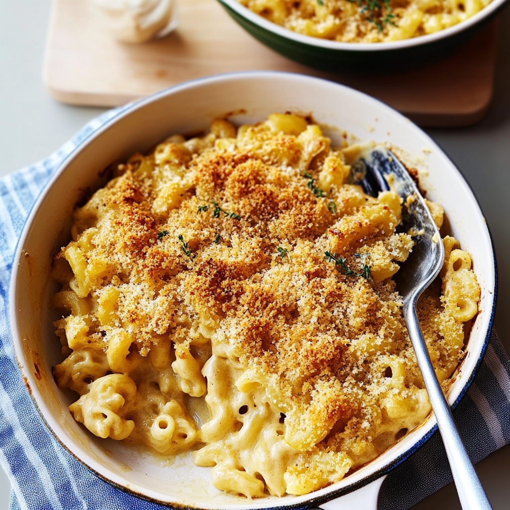 Recipe preparation for Butternut Squash Mac & Cheese