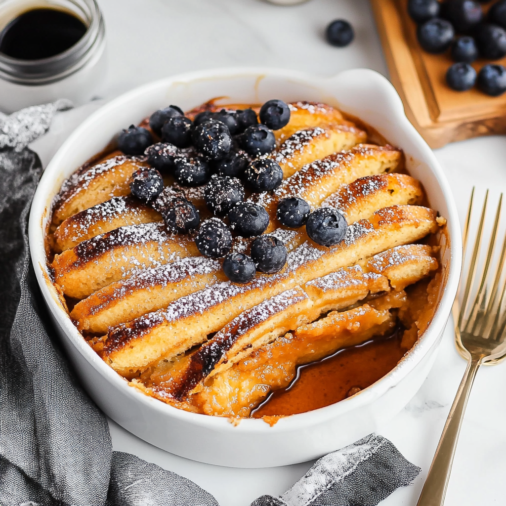 Recipe preparation for Pancake Casserole