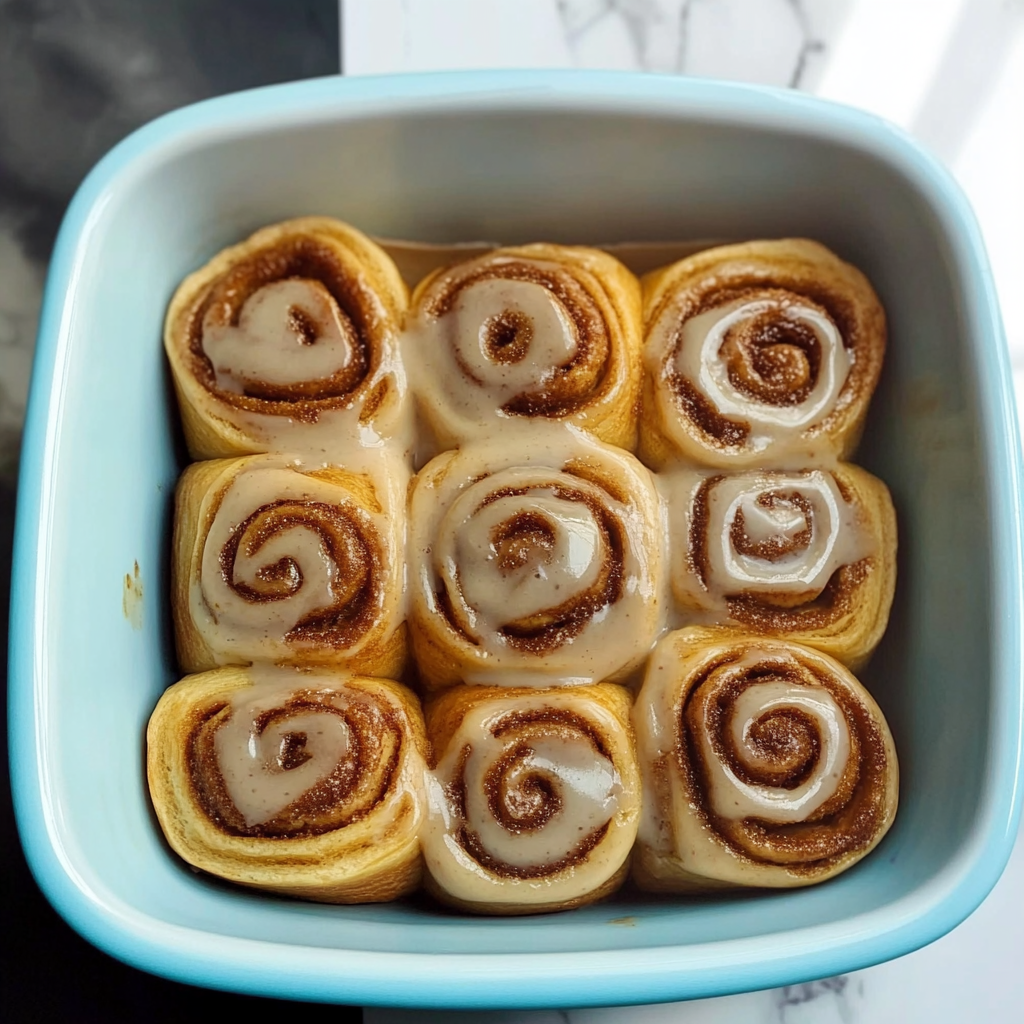 Recipe preparation for Biscoff Cookie Butter Cinnamon Rolls