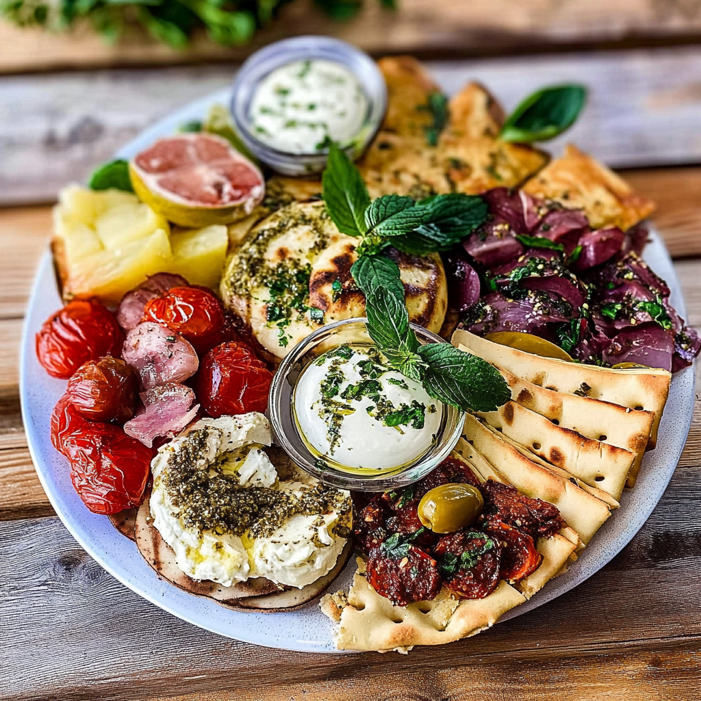 Recipe preparation for Mediterranean Brunch Boards