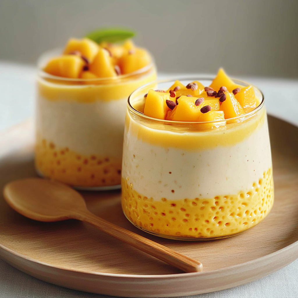 Recipe preparation for Mango Sago