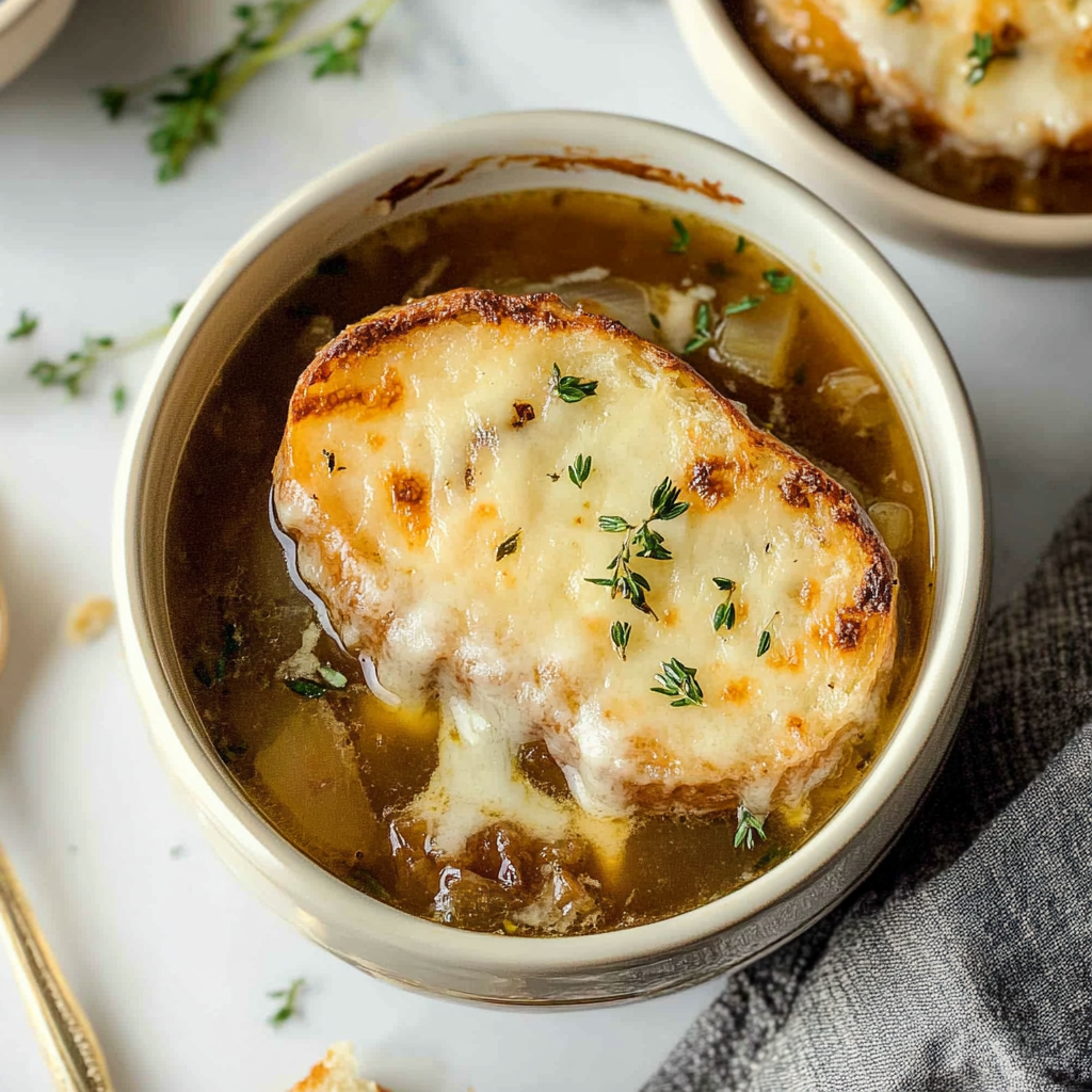 Recipe preparation for Slow Cooker French Onion Soup