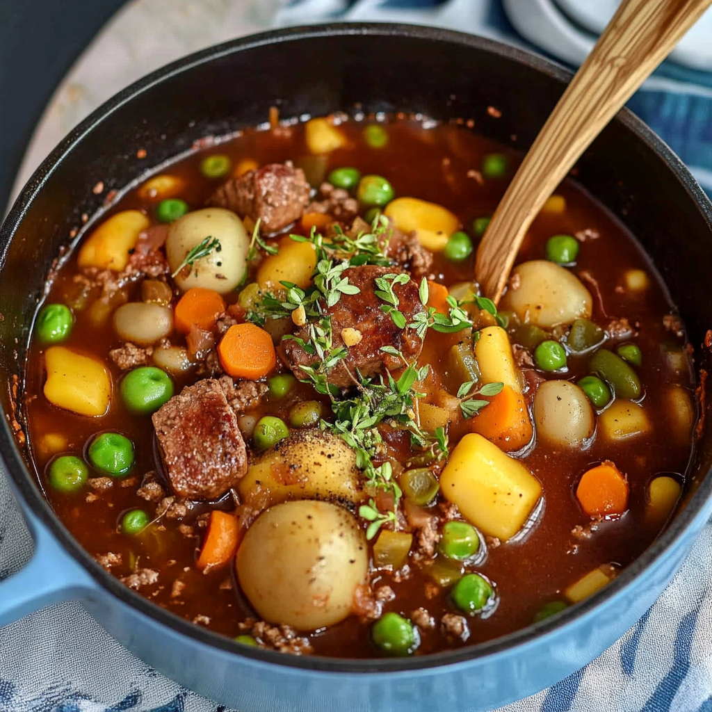 Recipe preparation for Cowboy Soup