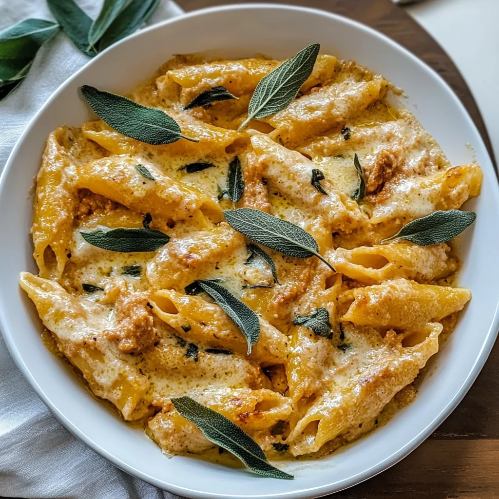 Recipe preparation for pumpkin ricotta pasta with sage