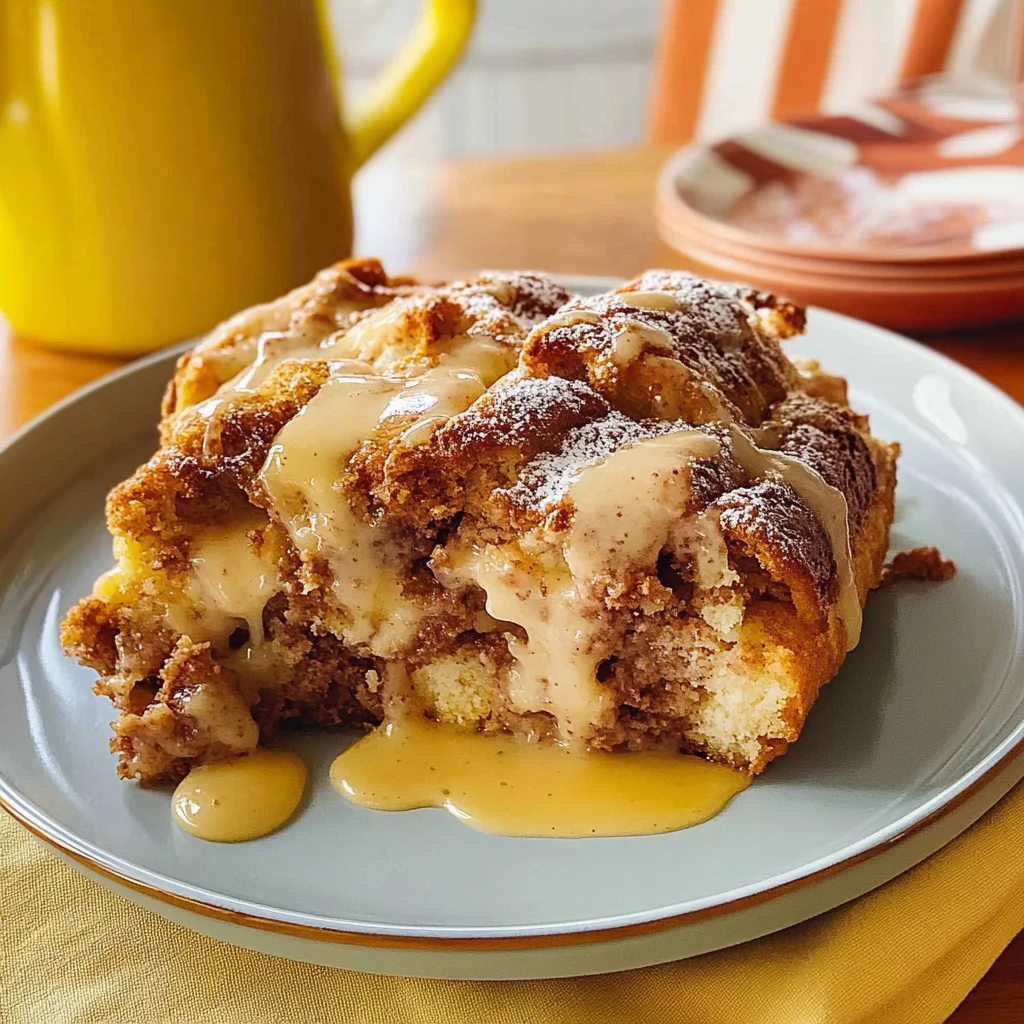 Recipe preparation for Apple Cinnamon Roll Dump Cake