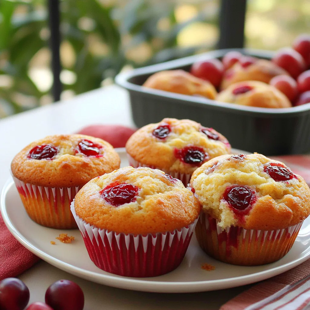 Recipe preparation for cranberry orange muffins