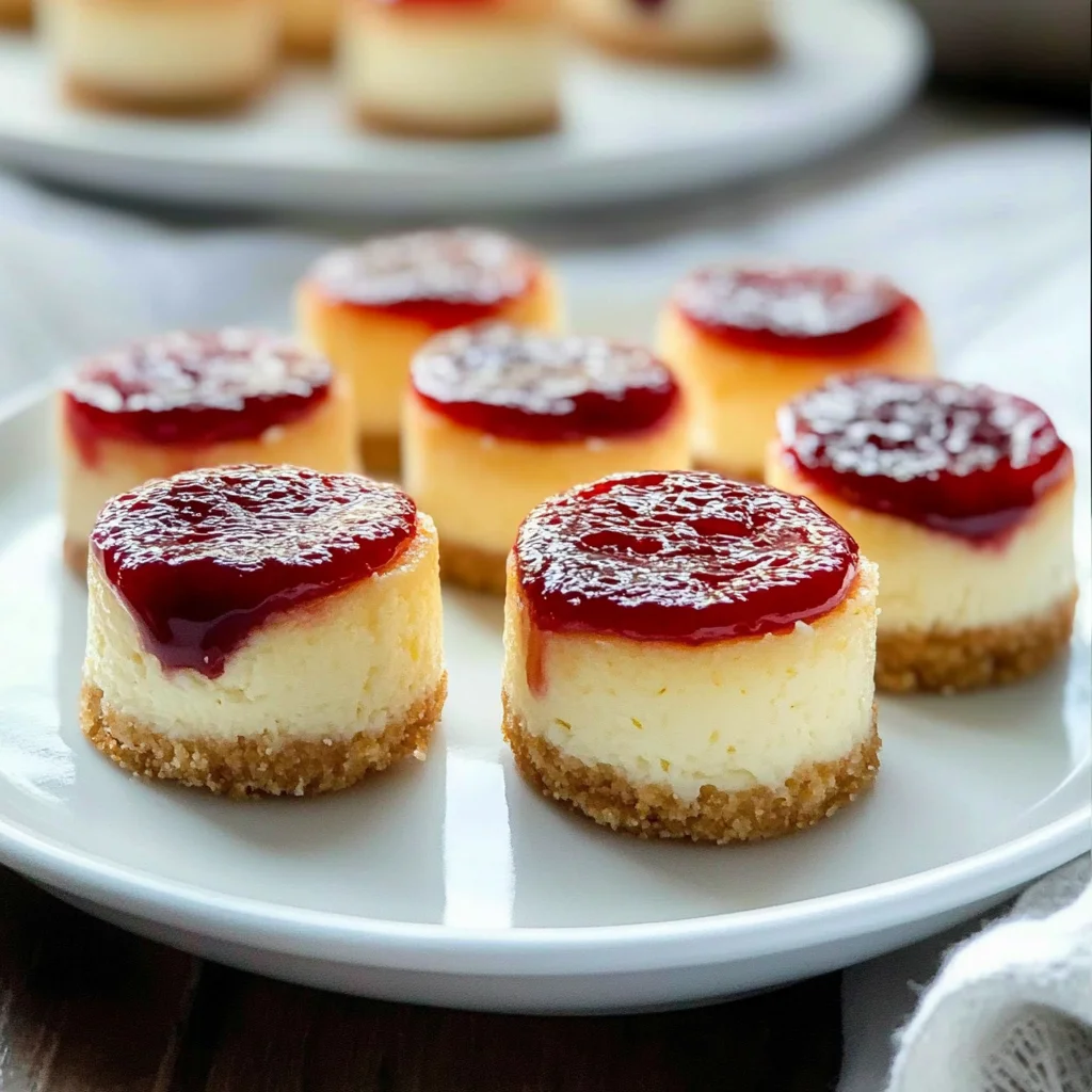 Recipe preparation for Easy Mini Cheesecake Bites