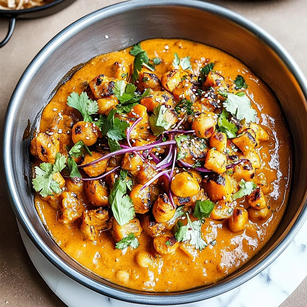 Recipe preparation for Roasted Pumpkin & Chickpea Curry