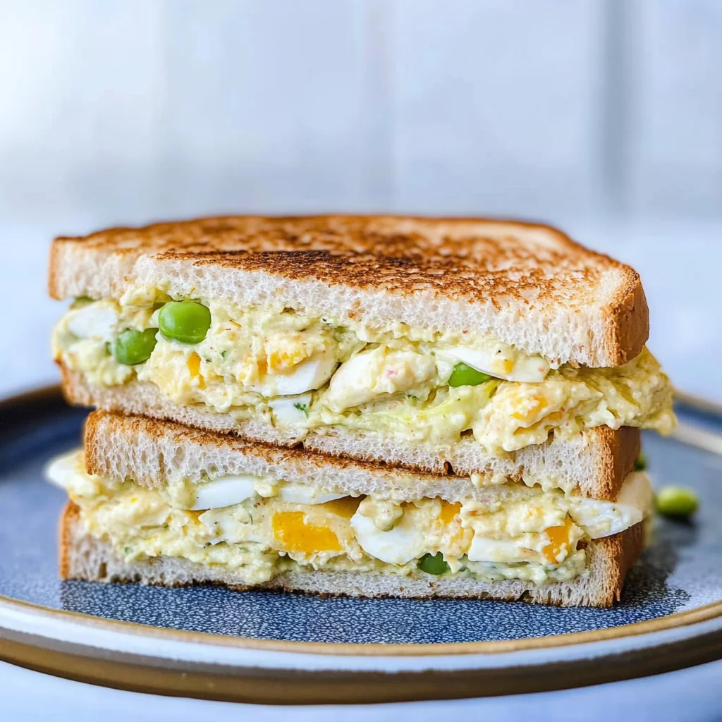 Recipe preparation for Egg Salad Sandwich on Whole Wheat