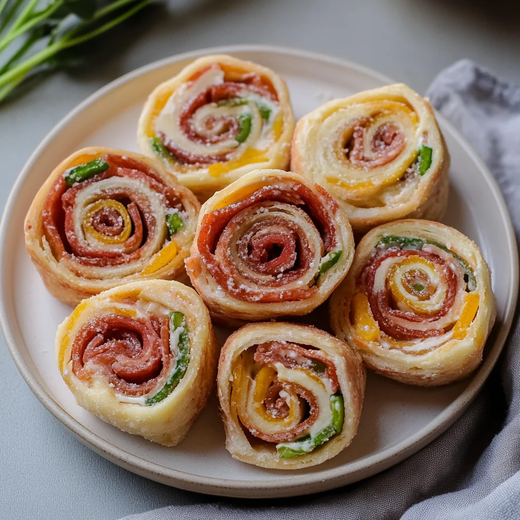 Recipe preparation for Italian pinwheels