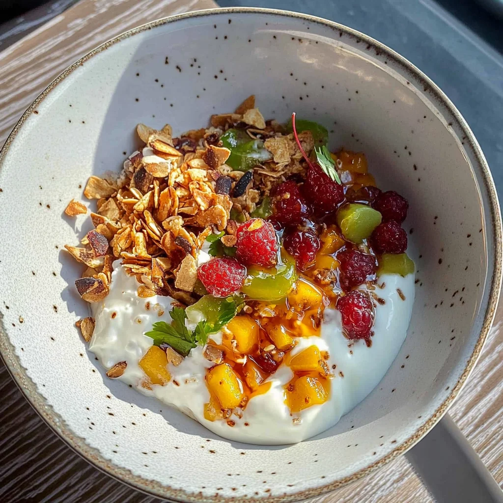 Recipe preparation for Cottage Cheese and Pumpkin Breakfast Bowl