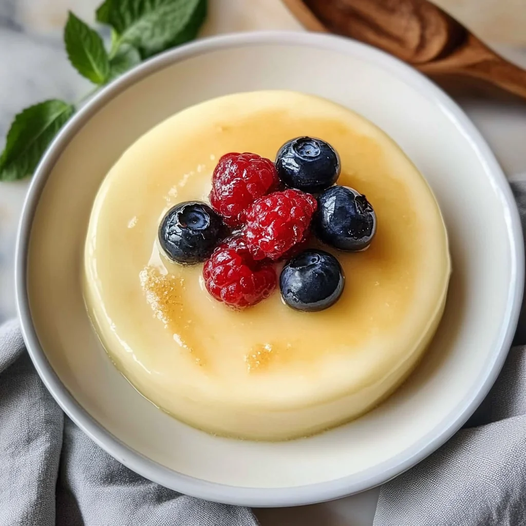 Recipe preparation for Homemade Vanilla Custard