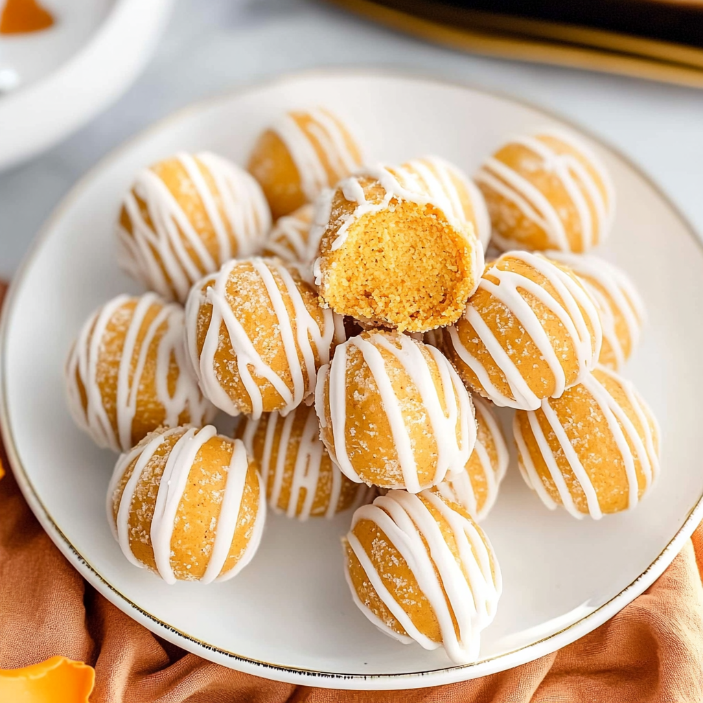 Recipe preparation for no bake pumpkin cheesecake balls