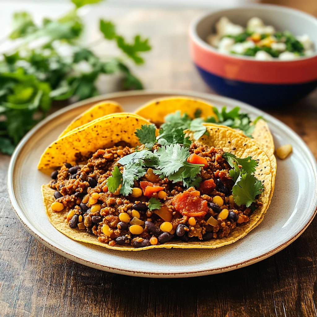 Recipe preparation for Crockpot Lentil Taco Chili