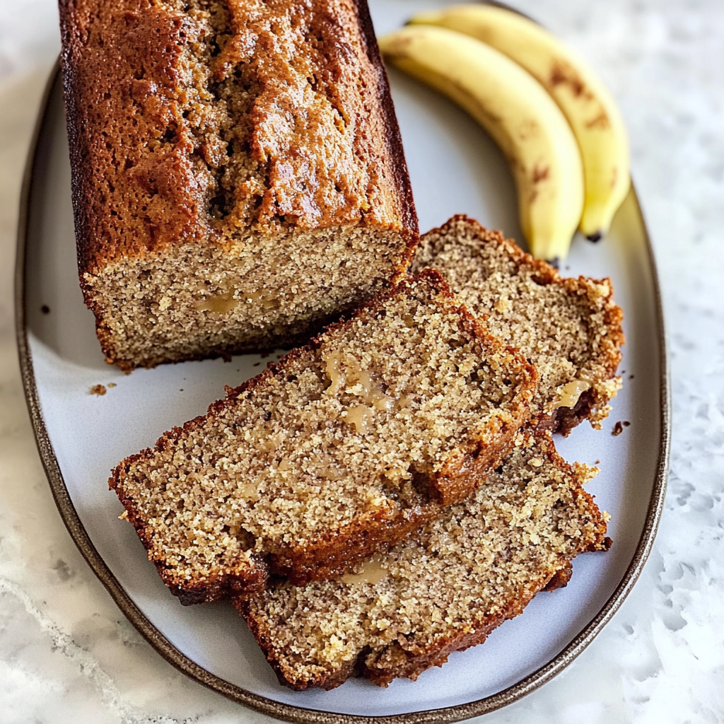 Recipe preparation for Cardamom Banana Bread with Brown Butter