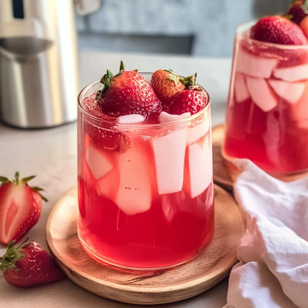 Recipe preparation for Strawberry Sweet Tea