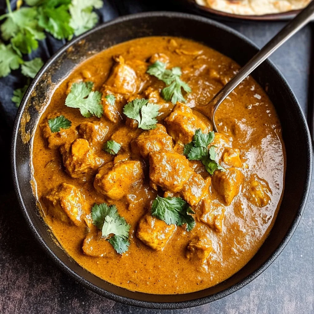 Recipe preparation for Pumpkin Butter Chicken Curry