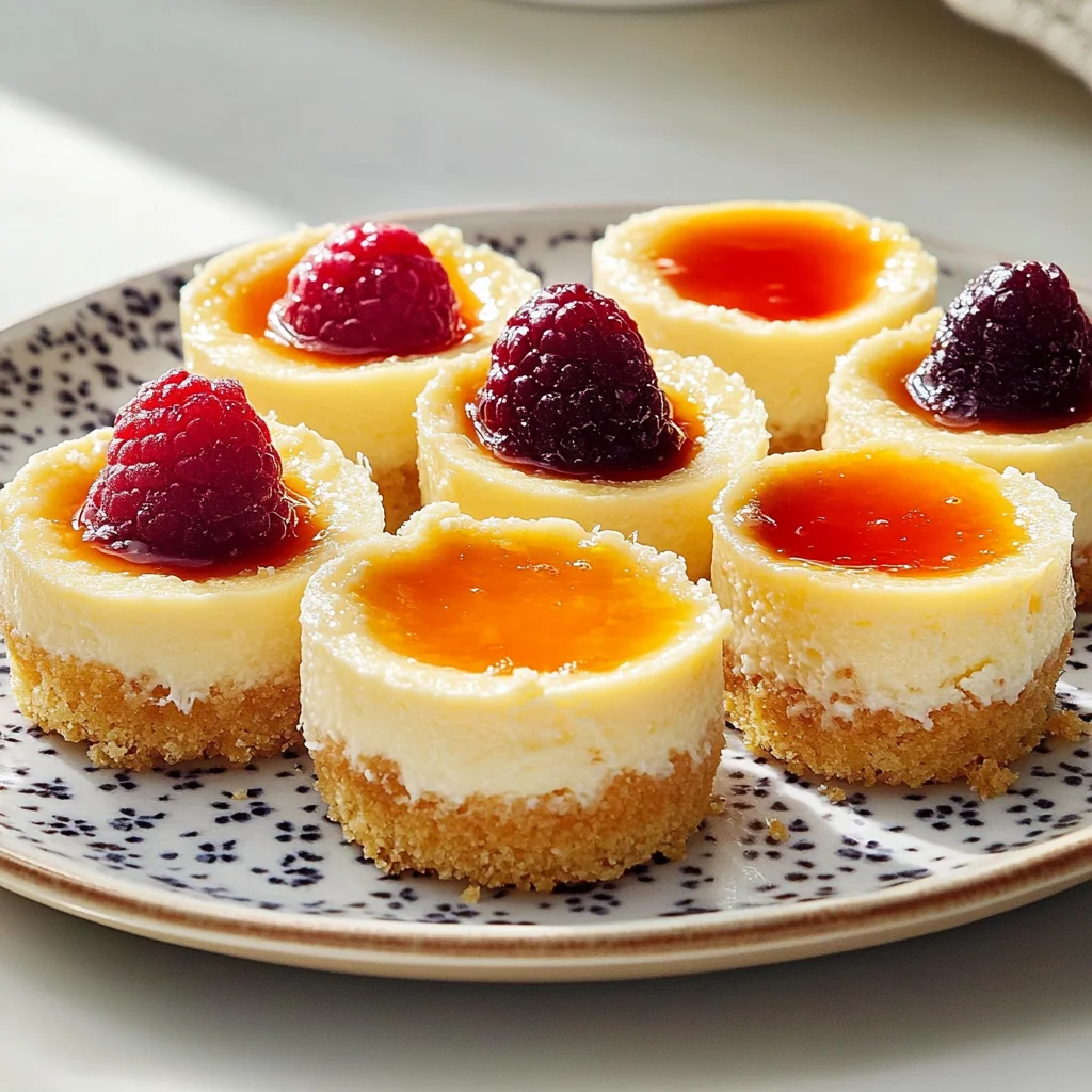 Recipe preparation for Mini Cheesecake Bites