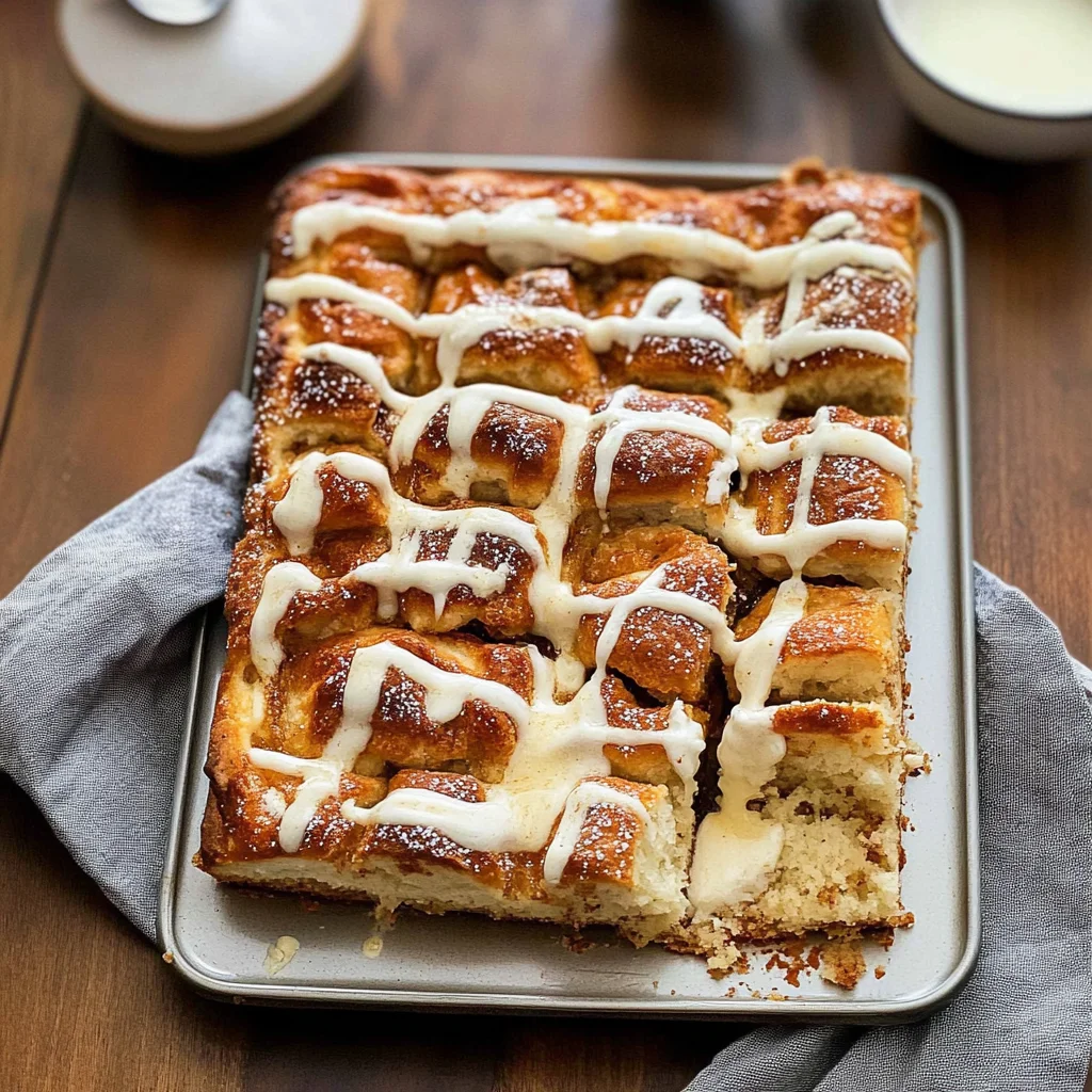 Recipe preparation for Cinnamon Swirl Focaccia
