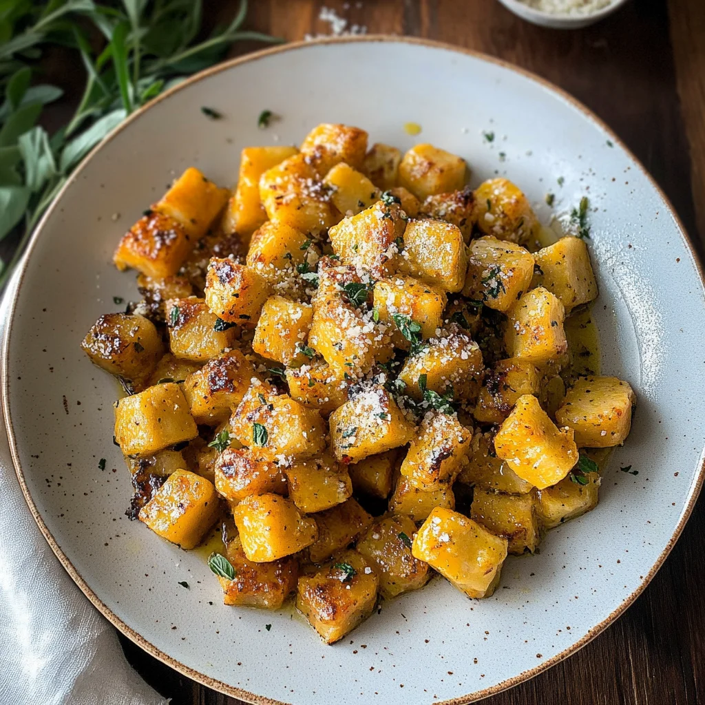 Recipe preparation for Pumpkin Ricotta Gnocchi